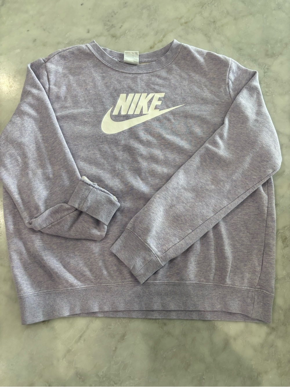 Nike Lilac Crewneck Sweatshirt with White Swoosh